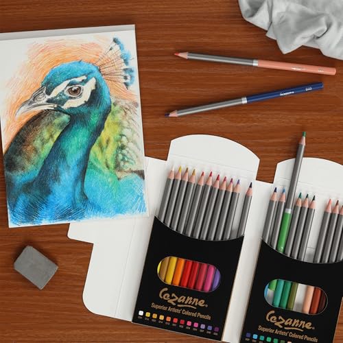 Cezanne Creative Mark Premium Colored Pencils MultiColor Set of 24 - Highly-Pigmented Drawing Pencils - Coloring Pencils for Drawing, Blending, Coloring, and More - Image 3