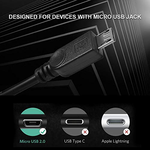 UCEC Dual Micro USB Splitter Charge Cable Power up to Two Micro USB Devices at Once from a Single USB Port (1pack) - Image 3