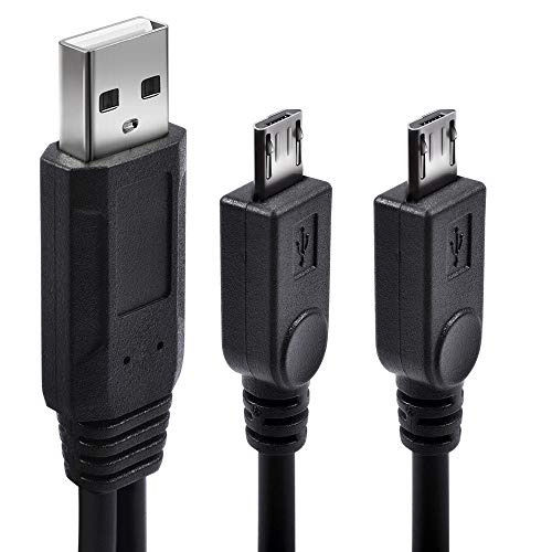 UCEC Dual Micro USB Splitter Charge Cable Power up to Two Micro USB Devices at Once from a Single USB Port (1pack) - Image 2