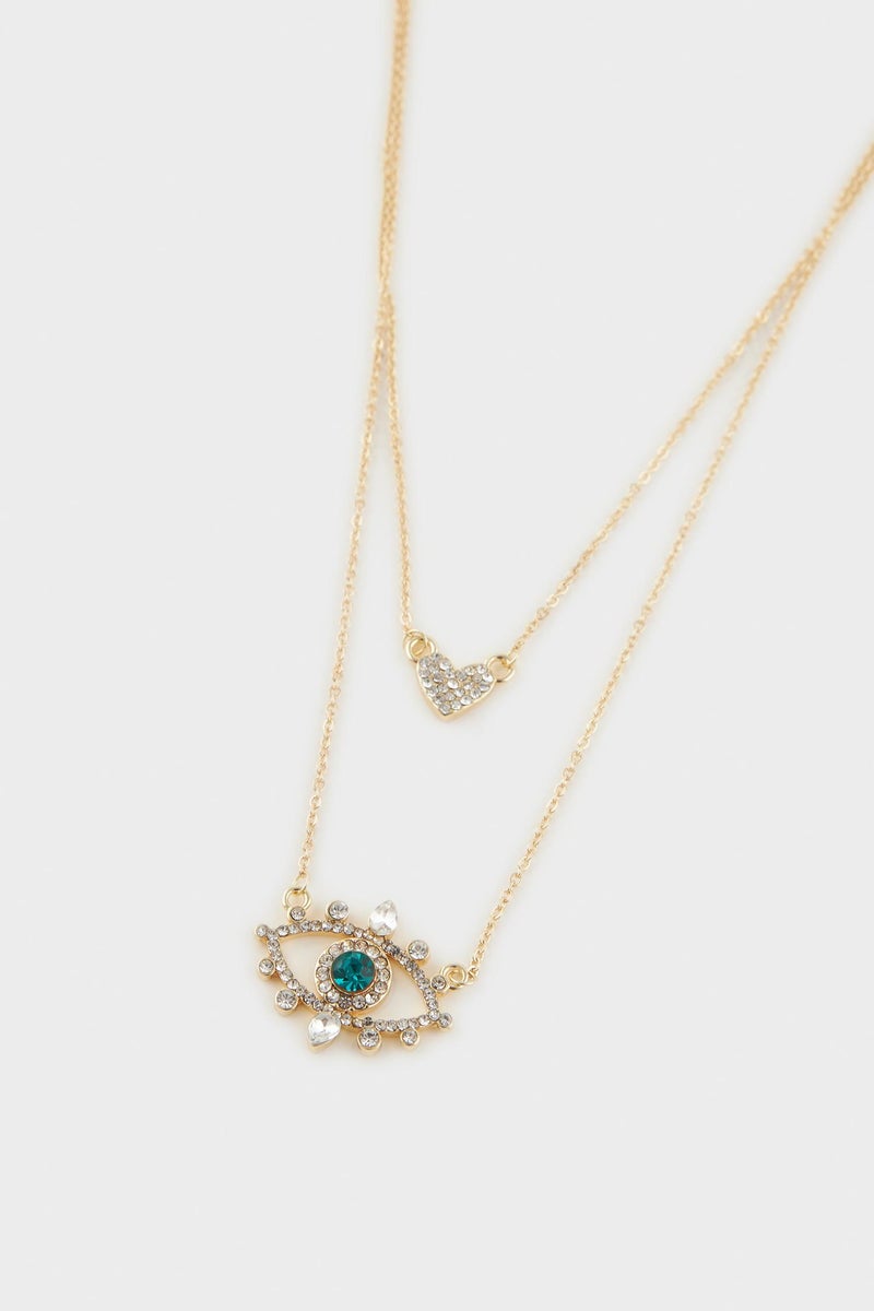 DeFacto Multicolour Woman Woman Gold 2 Piece Necklace Casual - Image 3