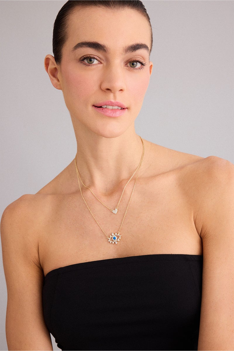 DeFacto Multicolour Woman Woman Gold 2 Piece Necklace Casual - Image 1