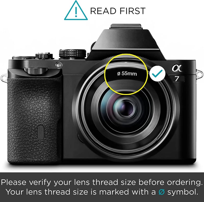 SHOPEE 55mm Replacement Lens Cap Cover for Sony Alpha Lens with Thread 18-55mm - Image 2