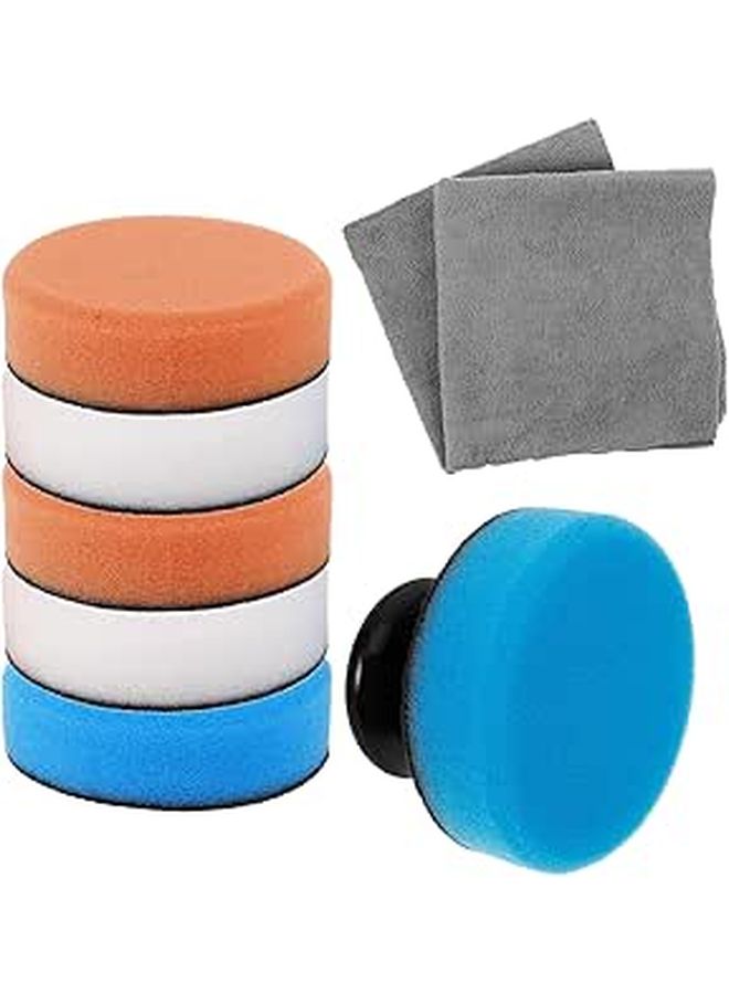 9pcs Car Polishing Pad Kit Replaceable Sponge Buffing Pads for Auto Detailing and Wax Application - Image 1