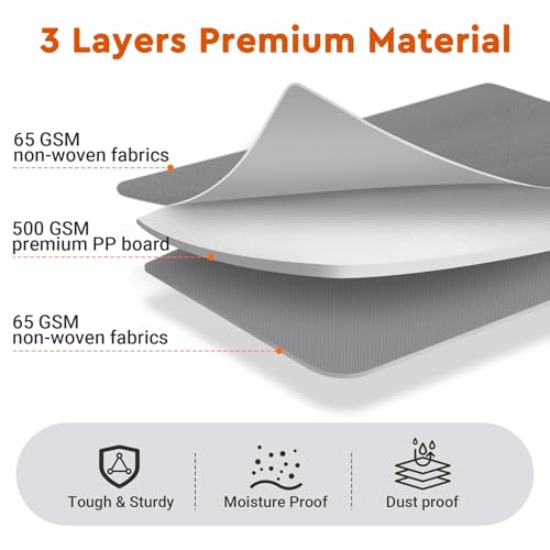 StorageTastic 4 Pack Bed Sheet Closet Organizers and Storage,Sturdy Foldable Storage Containers with Window and Label,Storage and Organization for Bedding Sheets,Duvet Covers,Blankets (Grey) - Image 3