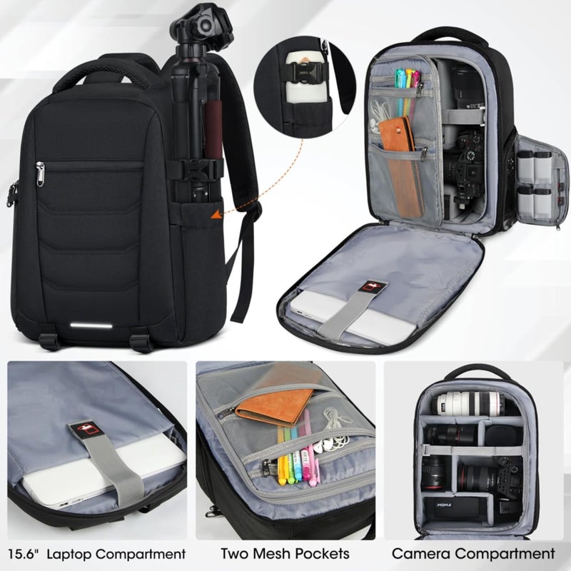 SDYSM Professional Camera Backpack for DSLR SLR Mirrorless Cameras - Waterproof with Rain Cover - Image 2