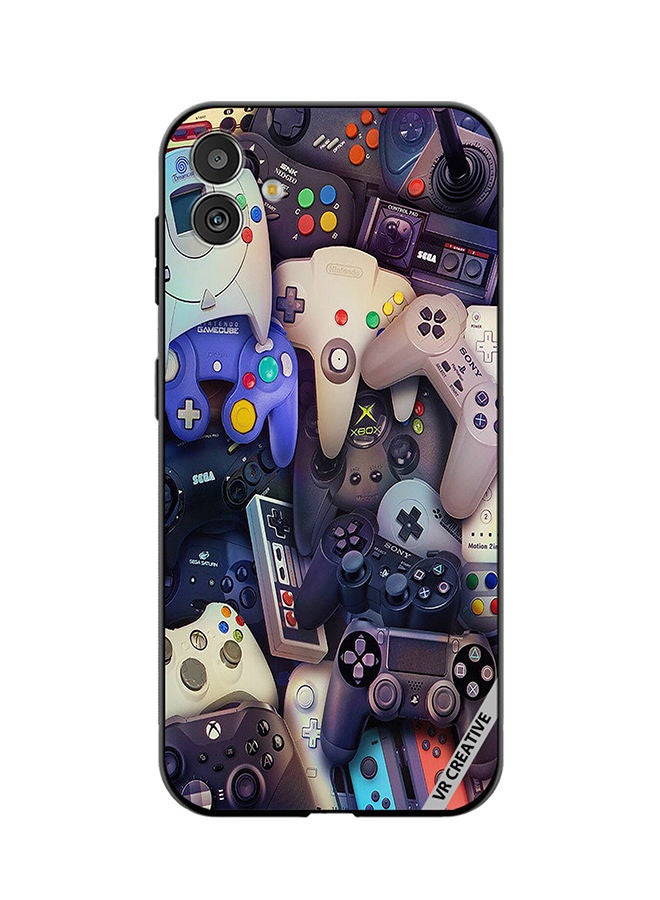 VR CREATIVE Protective Case Cover For Samsung Galaxy F14 Remote Controls Design Multicolour - Image 1