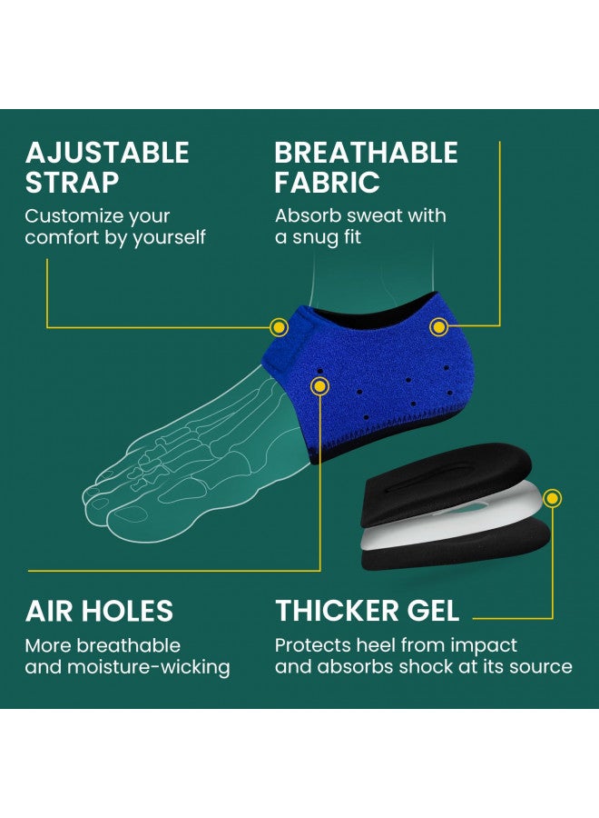 Welnove Plantar Fasciitis Protector for Shoes - Welnove Heel Cups for Pain Relief, Inserts & Pads for Achilles Tendonitis, Support Cushion for Women & Men (W 9.5-13 / M 8.5-14)  - Image 4