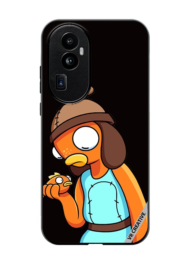 VR CREATIVE Protective Case Cover For Oppo Reno 10 Pro Plus Funny Fish stick Design Multicolour - Image 1