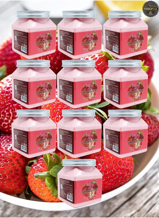 ROVAL 10 Pieces Strawberry Body And Face Scrub  - Image 1
