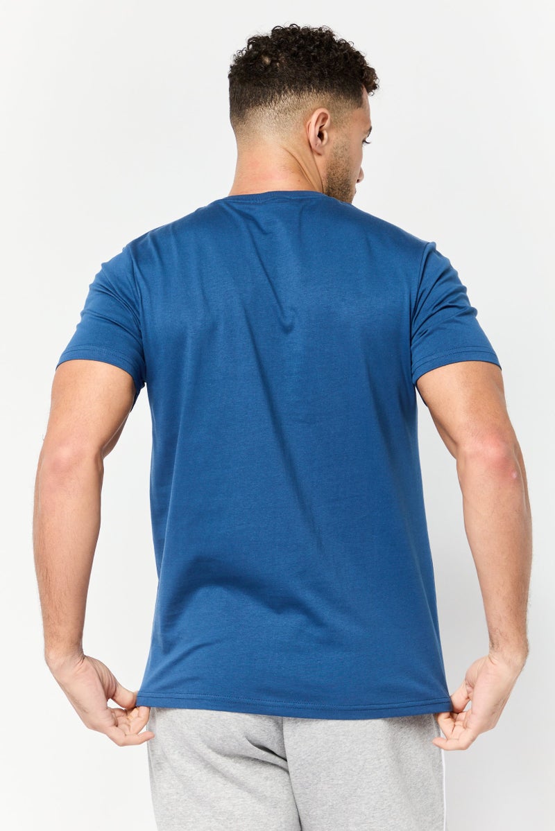 RBX Men Sportswear Fit Short Sleeve Outdoor T-Shirt, Dark Blue  - Image 2