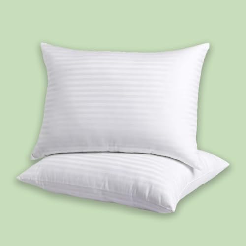AVI Luxury Hotel Collection Microfiber Filled Bed Pillows for Back, Side, and Stomach Sleepers, 20 x 30 Inches or 51 x 76 CM Set of 2 - Image 1
