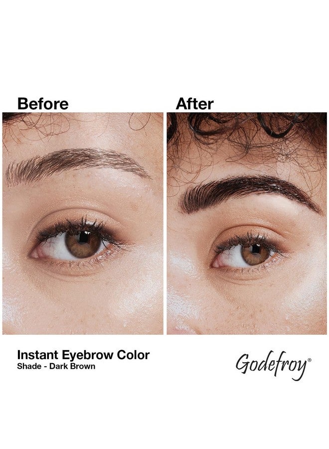 Godefroy Instant Eyebrow Color, Dark Brown, .18 ounces, 12-weeks of long lasting brow color, 3-applications per kit - Image 4