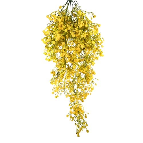 Tdas Plastic Artificial Hanging Plants Leaves Ivy Garlands Plant Greenery Vine Creeper Home Decor Door Wall Balcony Decoration Party Festival Craft (Design1-1 Pcs) - Image 1