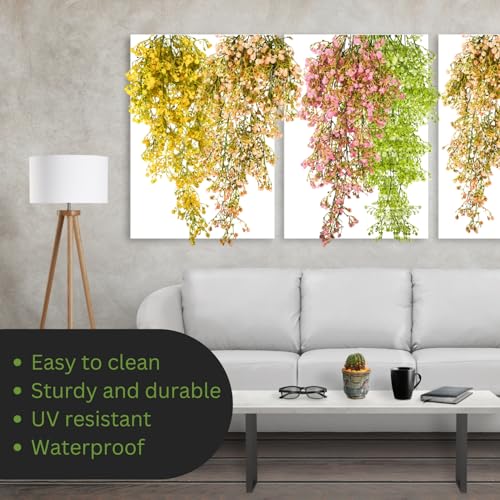 Tdas Plastic Artificial Hanging Plants Leaves Ivy Garlands Plant Greenery Vine Creeper Home Decor Door Wall Balcony Decoration Party Festival Craft (Design1-1 Pcs) - Image 3