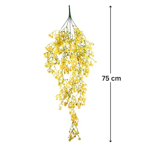 Tdas Plastic Artificial Hanging Plants Leaves Ivy Garlands Plant Greenery Vine Creeper Home Decor Door Wall Balcony Decoration Party Festival Craft (Design1-1 Pcs) - Image 2