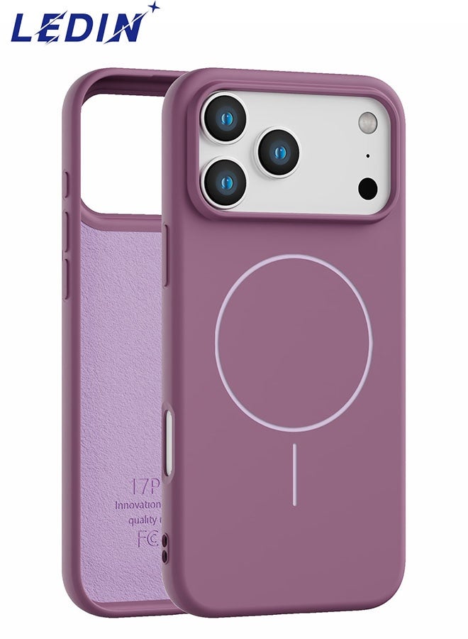 ليدين جراب مغناطيسي لهاتف آيفون 17 برو ماكس [متوافق مع ماج سيف] [بطانة داخلية ناعمة من الألياف الدقيقة مقاومة للخدش]، جراب هاتف سيليكون فاخر - Image 1