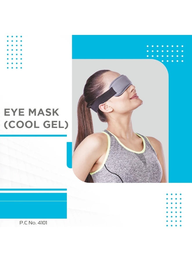 VISSCO Eye Mask (Cool Gel) | Soothing Cold Compress for Puffy Eyes, Dark Circles, & Sinus Relief | Adjustable & Reusable Cooling Gel Bead Eye Mask - Image 5