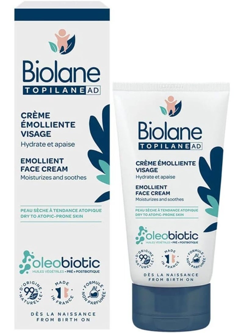 Biolane Topilane AD Emollient Baby Face Cream - 50ml - Image 2
