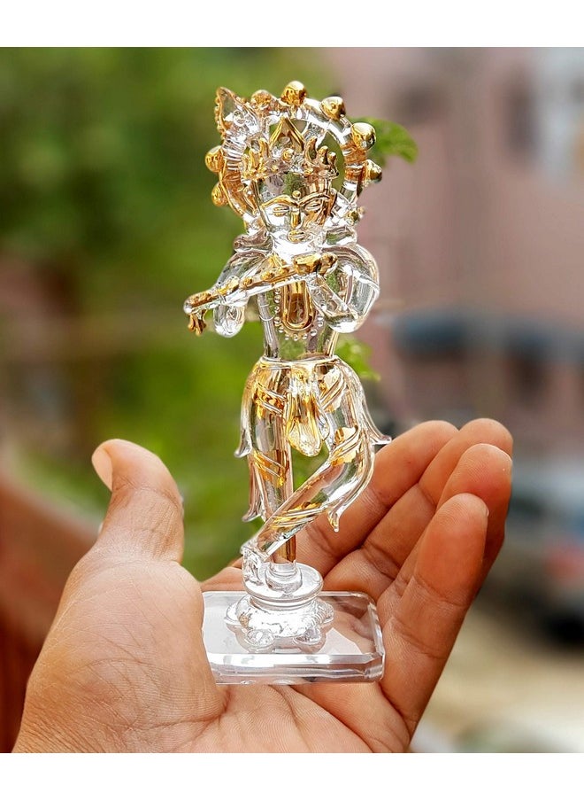 ESPLANADE eSplanade Krishna Kishan Murti Idol Statue Sculpture (5.25") | Crystal Glass  - Image 5