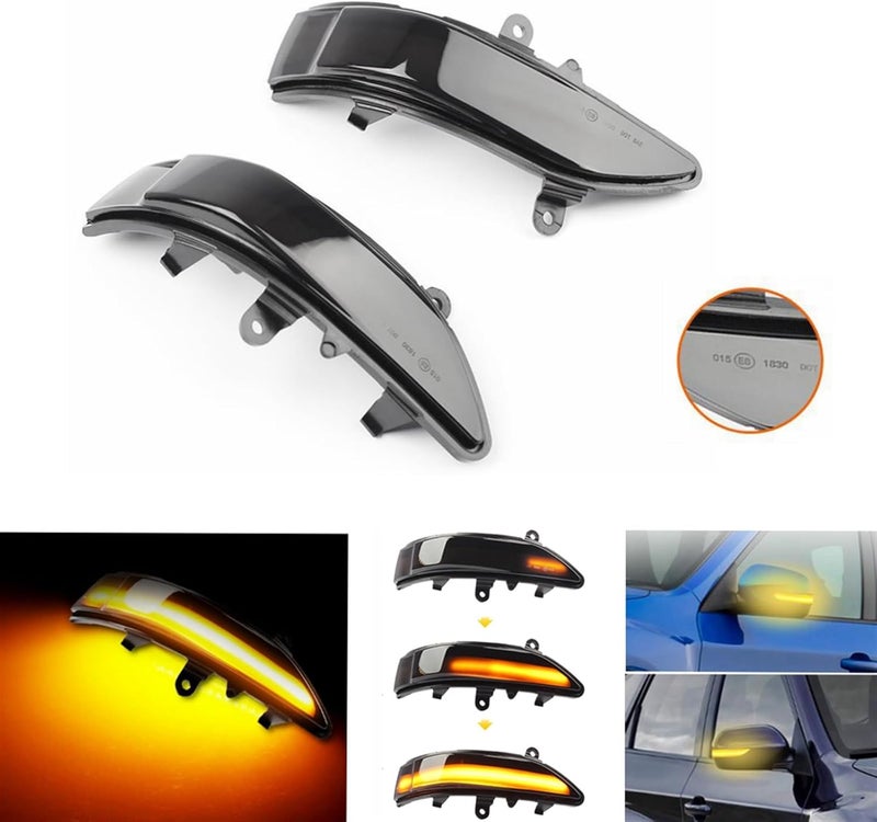 DEMULAX 2Pcs Car LED Dynamic Turn Signal Lights for Subaru - Image 2