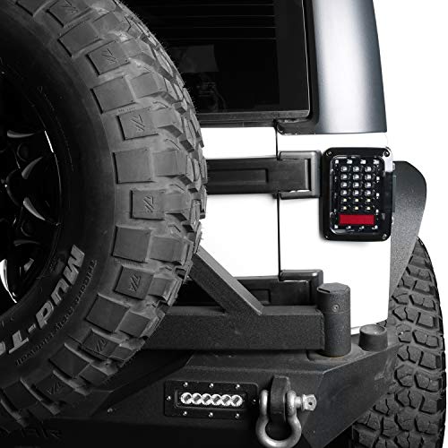 Hooke Road Wrangler JK Tail Light Assembly w/Brake Light & Turn Signal Compatible with Jeep JK Wrangler 2007-2018 - Image 5