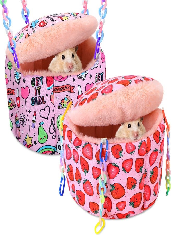 Maitys 2 Pcs Hanging Rat Hammock Guinea Pig Bedding Soft Warm Ferret Cage Accessories Small Animal Play Sleep Bed for Sugar Glider Hamster Chinchilla Mice Squirrel - Image 1