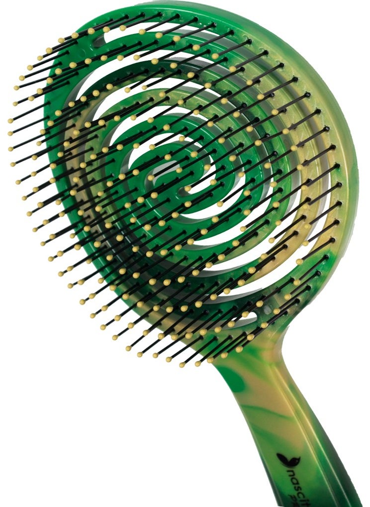 Nascita Pro Marble Large Size 3D Opening and Combing Brush Green -37  - Image 2