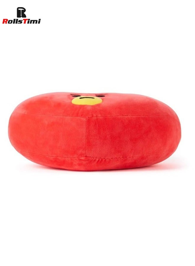 RollsTimi  Cartoon Character Heart-Shaped Plush Pillow  30x40cm,Red - Image 4