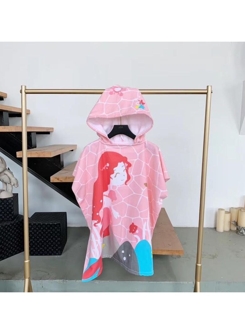 منشفة حمام بأكمام مع طباعة كرتونية من ألياف دقيقة