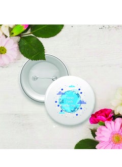 برينت شوب فور مي شارة زر ساعة الأرض - دبوس للتوعية بساعة الأرض - دبوس هدية يوم الأرض - دبوس طية صدر السترة لحقائب الظهر والسترات - مثالي للمناسبات، شارات دبوس يوم الأرض العالمي - يوم الأرض  - Image 2