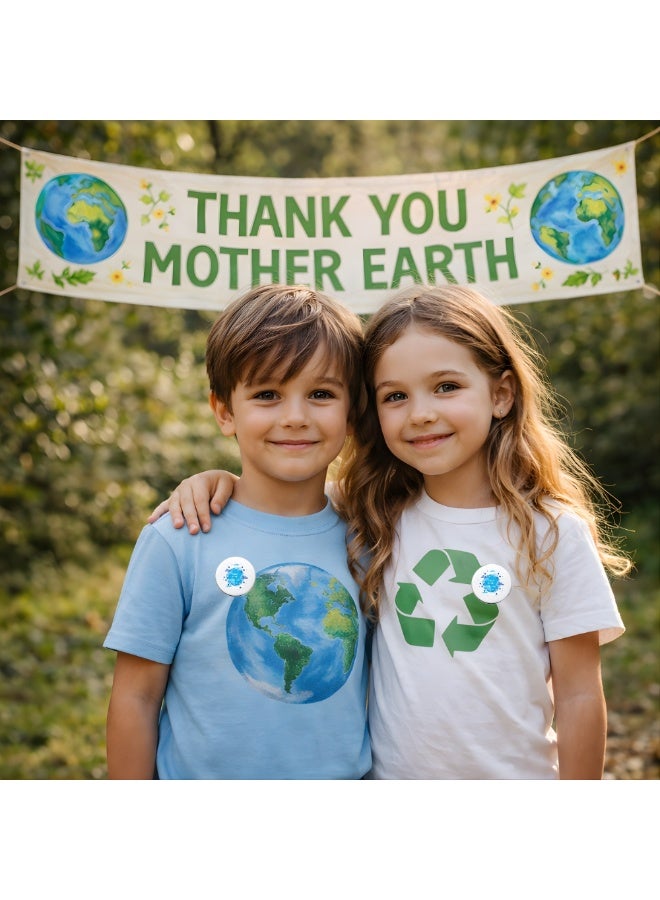 PRINTSHOP4ME Earth Hour Button Badge-Earth Hour Awareness Pin-Earth Day Gift-Lapel Pin For Backpacks And Jackets-Perfect For Events,Earth Day-World Earth Day Pin Badges - Image 3