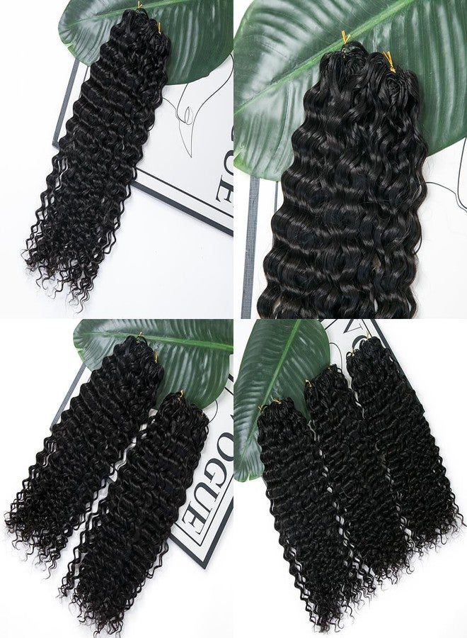 Y WIGS YWIGS Pre-Separated Human Crochet Hair Water Wave Crochet Human Hair Extensions Feather Crochet Human Hair 14" NC 50 Strands - Image 5
