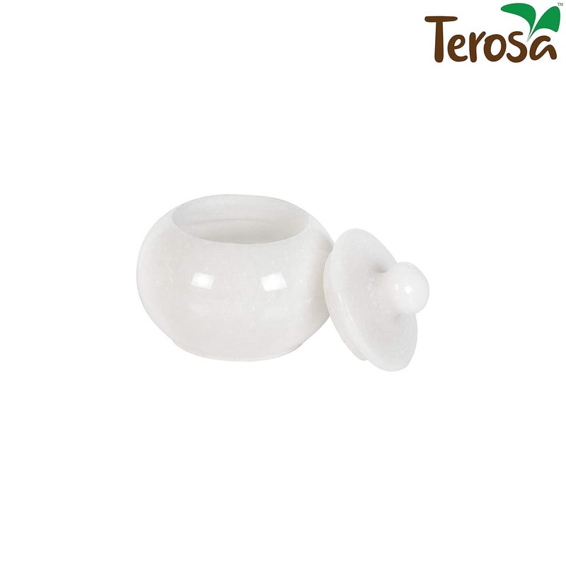 Terosa Pearl White Sindoor Daani Kumkum Box Trinket Box Std - Image 3
