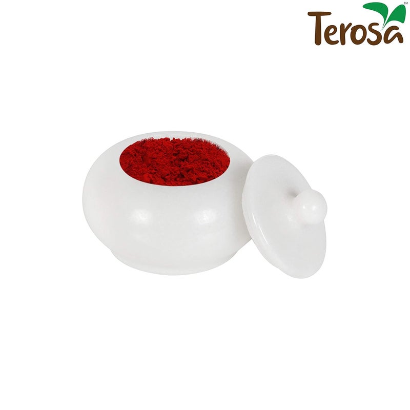 Terosa Pearl White Sindoor Daani Kumkum Box Trinket Box Std - Image 2