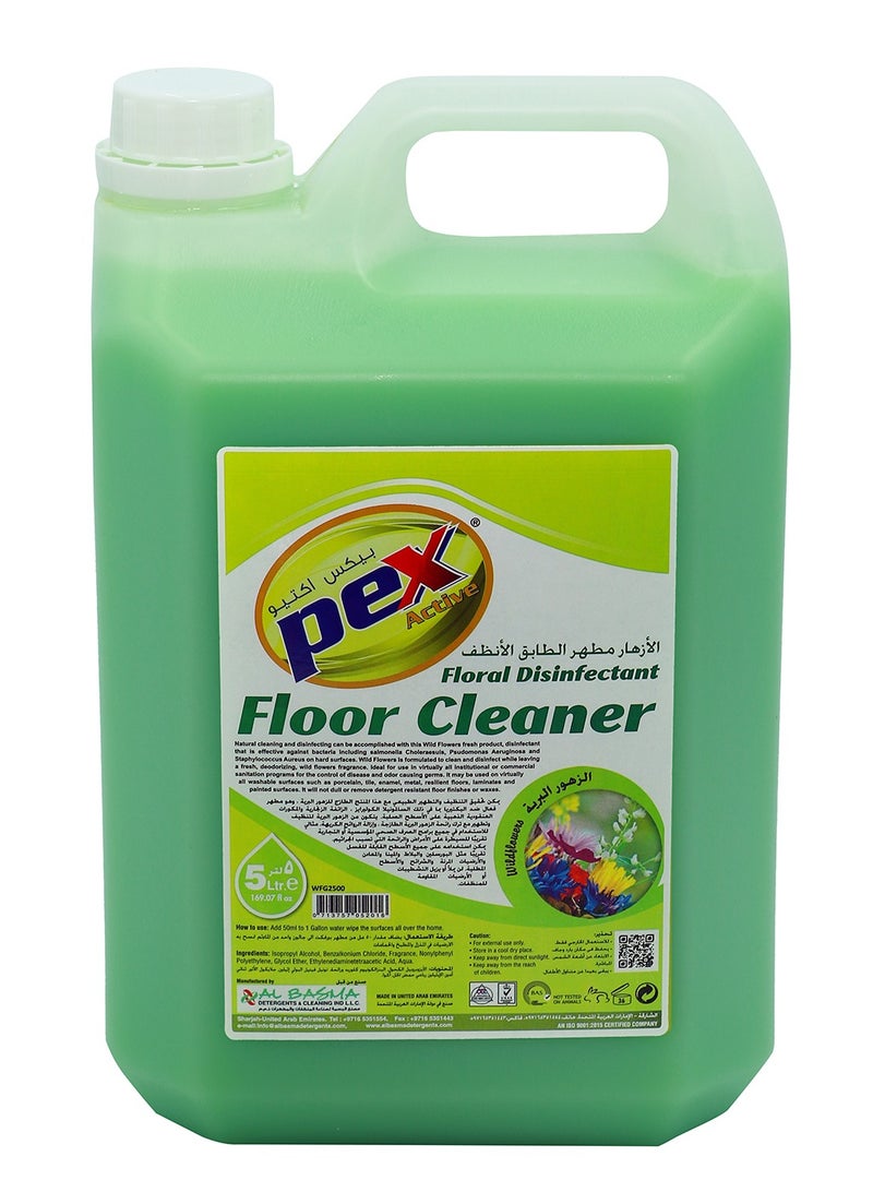 Pex Active Disinfectant Floor Cleaner Wild Flavor 5 Ltr - Image 1
