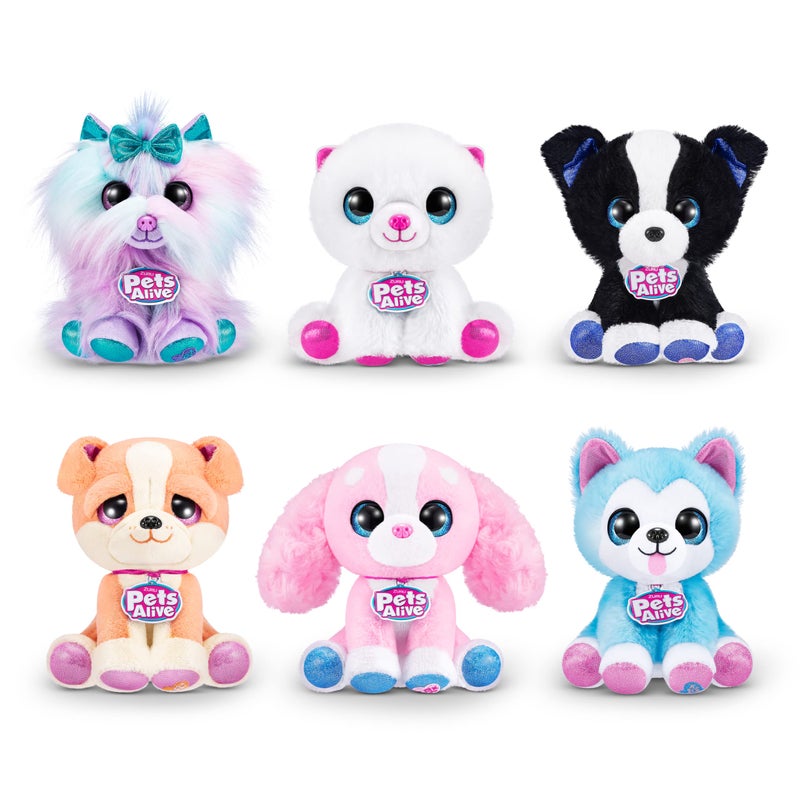 Pets Alive Pet Shop Surprise S3 Puppy Rescue Bull Dog by ZURU Surprise Puppy Plush Ultra Soft Plushies Compound Surprises Inside Interactive Toy Pets Electronic Speak and Repeat - Image 4
