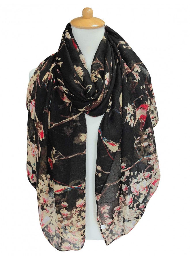 GERINLY Fashion Scarfs for Women Winter Lightweight Large Cotton Scarves for Headwraps Rectangle Bufandas de Mujer Elegantes - Image 1