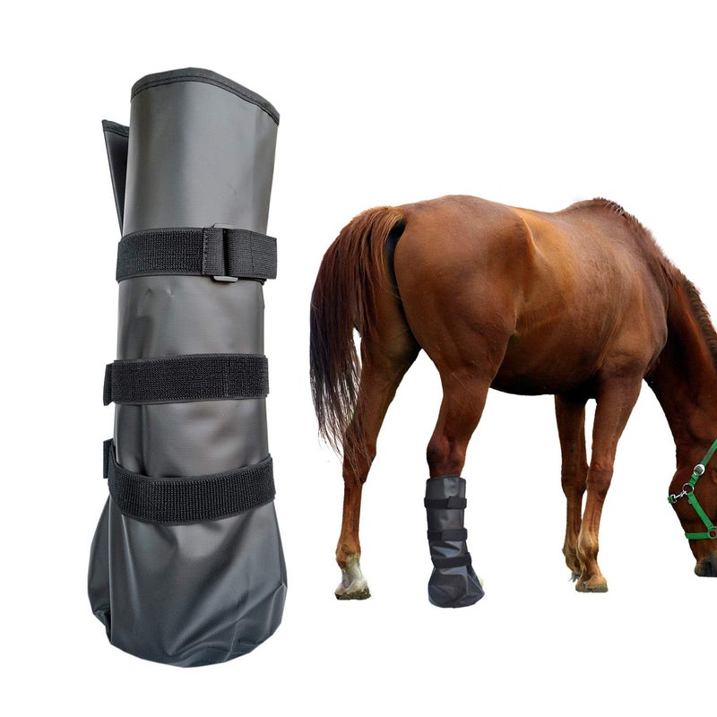 yeezo Horse Soaking Boot Hoof Soak Boot Equine Soaking Boot Hooves Soaker Sack Horse Foot Soaking Bag Hot or Icing Treatment Bucket - Image 1
