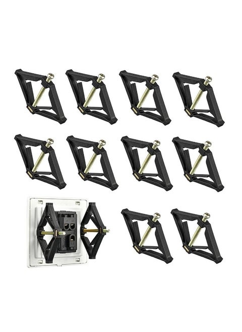 Wall Mount Switch Box Repair Tool Switch Cassette Repairer Repairer Support Rod for Type 86 Switch Socket Bottom Box Cassette (10 Pieces)