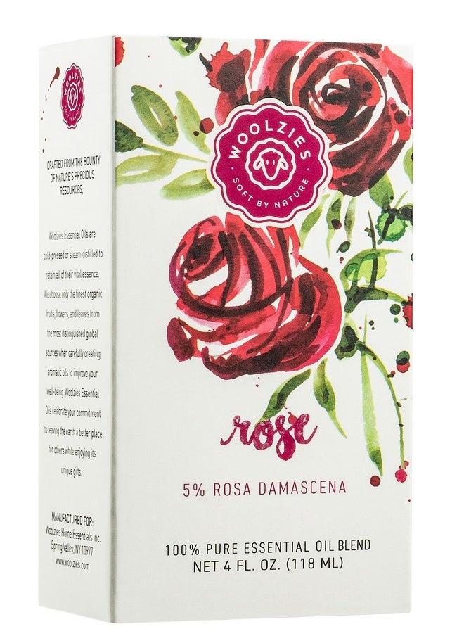Woolzies - Best Natural Rose Essential Oil Blend 4 Oz - Therapeutic & Premium Graded Aromatherapy Oil - Most Popular For Relaxation, & Skin Use - For Diffusion & Topical Use - Image 1