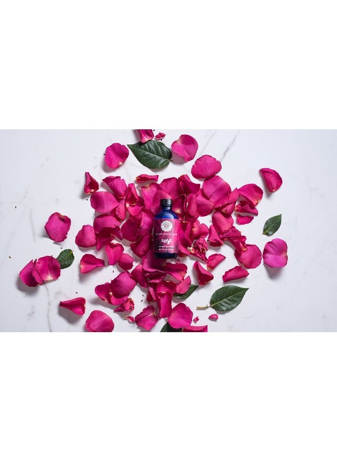 Woolzies - Best Natural Rose Essential Oil Blend 4 Oz - Therapeutic & Premium Graded Aromatherapy Oil - Most Popular For Relaxation, & Skin Use - For Diffusion & Topical Use - Image 1