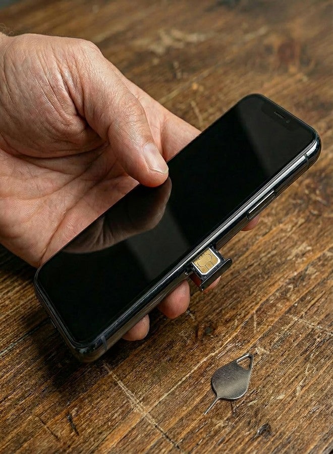 GranVela بديل درج بطاقة SIM لجهاز iPhone 11 - أسود - ختم مقاوم للماء + دبوس إخراج بطاقة SIM - Image 5