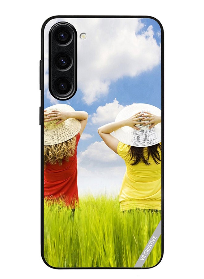 VR CREATIVE Protective Case Cover For Samsung Galaxy S23 Enjoying The Weather Design Multicolour - Image 1