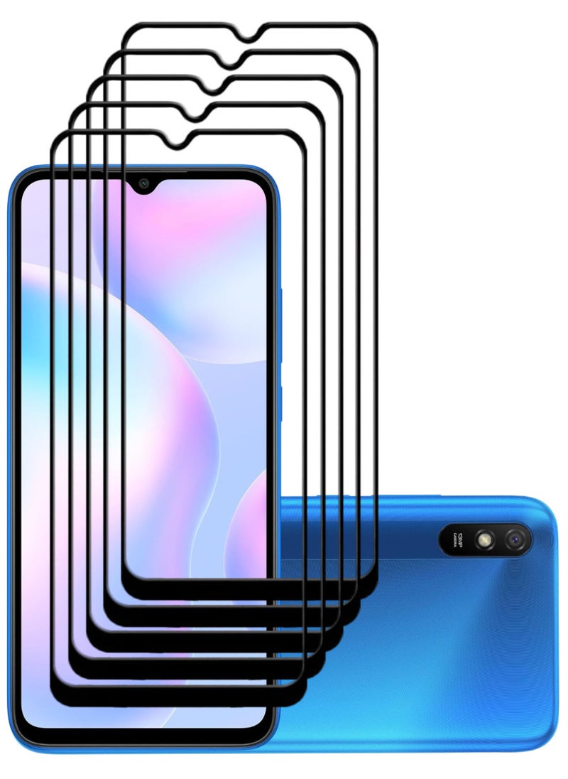 ACLIX 5 Pieces Antistatic ESD Dustproof Premium Quality High Definition Tempered Glass Screen Protector Designed For Xiaomi Redmi 9A - Image 1