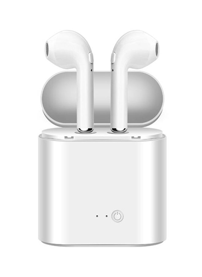 Generic - i7s TWS True Wireless Bluetooth Earphones Invisible Headphones In-ear Stereo Music Earbuds Multi-point Connection Hands-free w/ Mic Charging Box for iPhone Android Phones White - Image 1