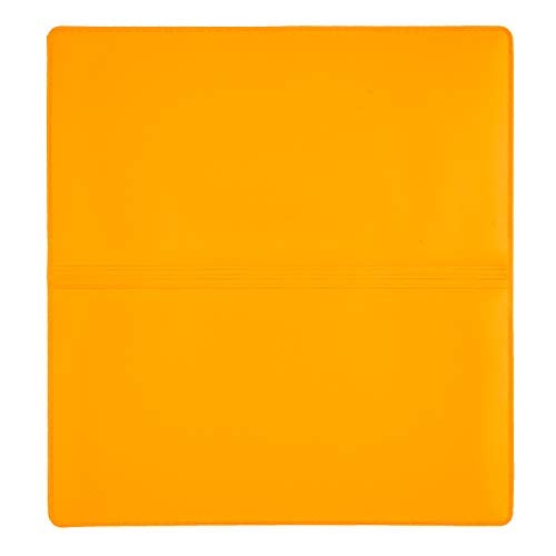 CAROUSELCHECKS Sunburst Orange Vinyl Checkbook Cover, Top Tear Personal Vinyl Checkbook Cover - Image 4