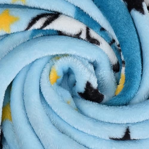 PWI Supersoft Baby Blanket Wrapper for Newborn | 30x40 inches | Lightweight AC Blanket for 0-2 Years | Ultra Soft & Skin-Friendly | Pack of 2 (Blue and Peach) - Image 4