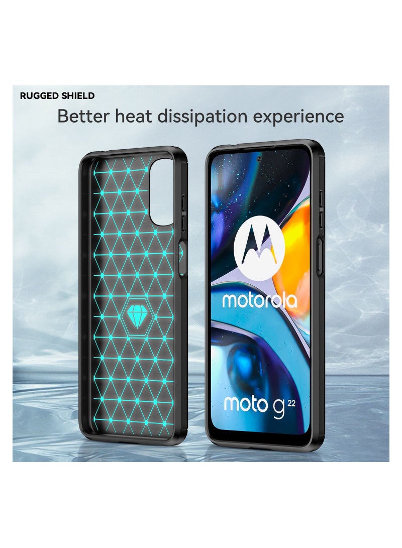 يوارب كينج غطاء حماية لهاتف موتو G22 أسود - Image 4