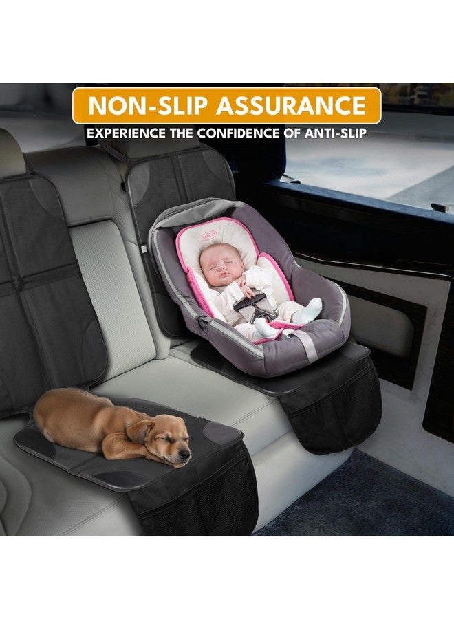 EcoNour 2 Pack Car Seat Protector for Child Car Seat | 600D Fabric |Non-Slip Waterproof Car Seat Cover Mat with Thick Padding | Carseat Cover for Baby Car Seat - Image 3