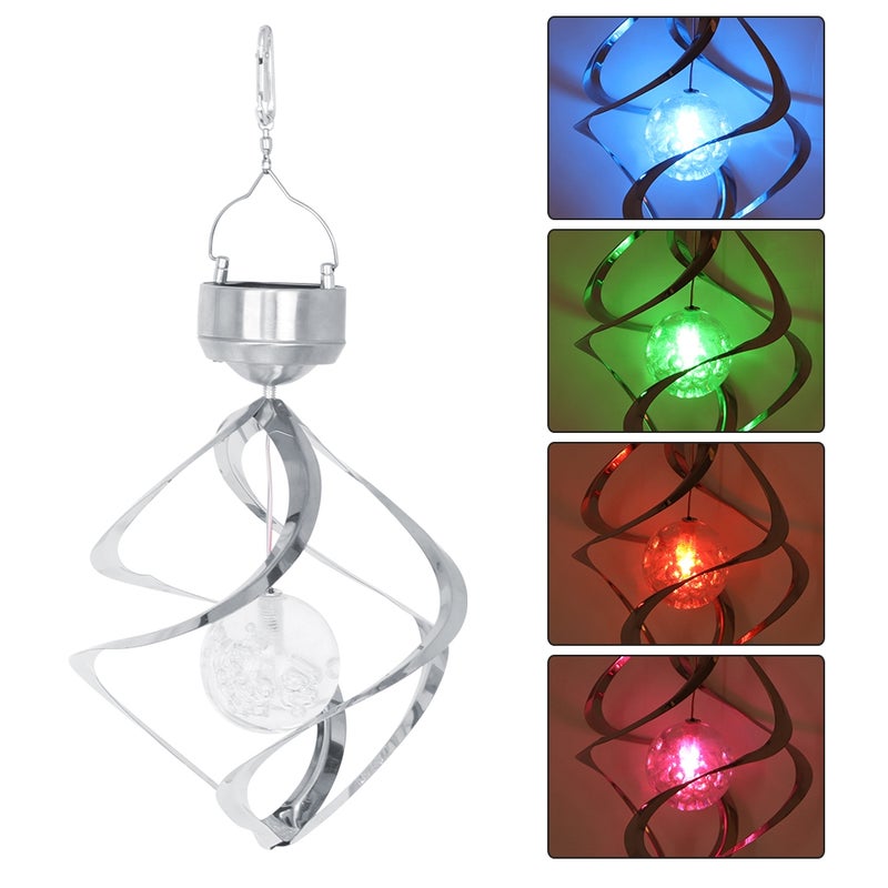 LED Color Changing Solar Hanging Light Waterproof Wind Chimes Light Lamp Outdoor Decoration - Image 4